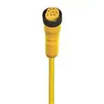 Belden Wire &amp; Cable RK 70M-822/10M 1&quot; Power Single-Ended Cordset: Female, straight, 7-pin, yellow body, 600 V, 8 A; TPE yellow cable, 16 AWG, TC-ER Rated