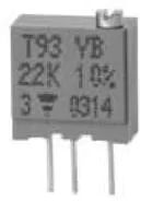 Подстроечные резисторы - сквозное отверстие T93 YB 4K7 10% TU50 E3