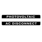 Таблички и промышленные предупредительные знаки METAL PV AC DISCONNECT 5/PK