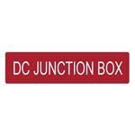 Таблички и промышленные предупредительные знаки Solar Label, DC JUNCTION BOX, 4.0&quot; x 1.0&quot;, VL, Red, 50/roll