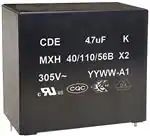 Защищенные конденсаторы 0.22uF 305VAC 10% X2 AEC-Q200