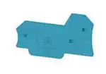 Комплектующие для клеммных колодок ALEP 3C 2.5 BL End plate (terminals), 66.3 mm x 2.1 mm, blue