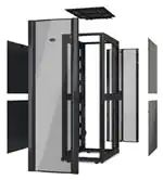 Стойки и стоечные шкафы NetShelter SX 48U 750mm Wide x 1200mm Deep Enclosure Without Sides Without Doors Black