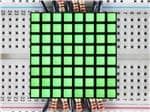 Принадлежности Adafruit 1.2 8x8 Matrix Square Pixel Green