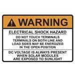Таблички и промышленные предупредительные знаки WARNING ELE SHK HAZ W/DC 50/RL