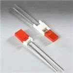 Светодиодные индикаторы для печатного монтажа Vertical LED Assembly, 0.15 in. Length, 5 mm Red LED w Diffused Lens, White Nylon,  655 nm