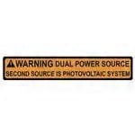 Таблички и промышленные предупредительные знаки WARNING DUAL PWR SOURCE 50/RL
