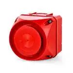Пьезоизлучатели и звуковые индикаторы ASS-T Multi-Tone Alarm Sounder with sound pattern selection, 32 tones, 110-240 V AC, housing red