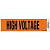 Таблички и промышленные предупредительные знаки Voltage Marker, 2.25&quot; x 8.50&quot;, HIGH VOLTAGE, Vinyl, Orange, 1/card, 50 cards/pkg