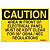 Таблички и промышленные предупредительные знаки Caution Sign, 10&quot; x 14&quot;, Area in Front of Electrical Panel Must Be Kept Clear, Vinyl, Yellow, 25/pkg
